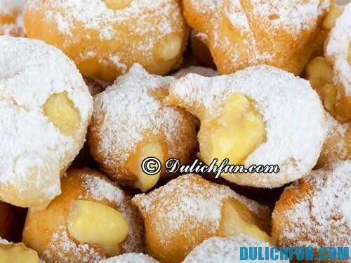 Top những món ăn nổi tiếng ở Ý:Bánh Zeppole món ăn vặt nổi tiếng ở Italia 