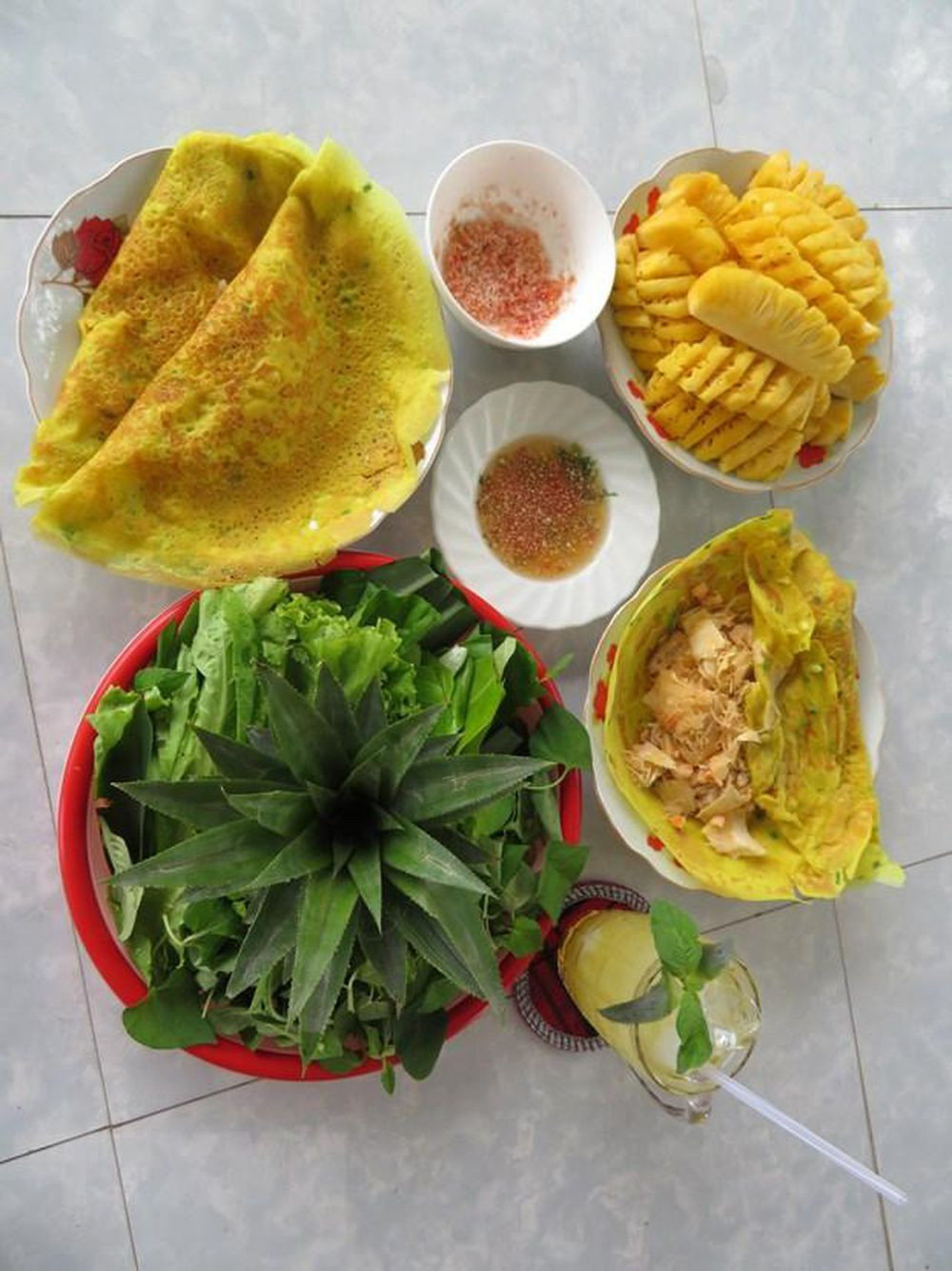 Bánh xèo củ hũ khóm