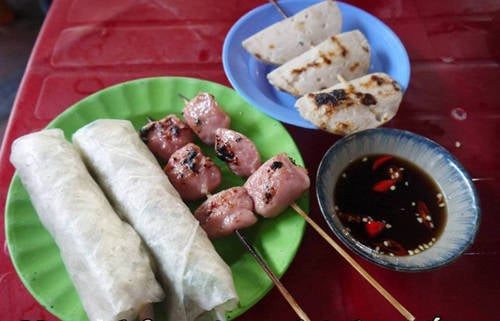 Nem chả nướng - bánh cuốn