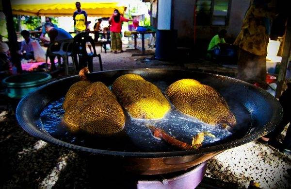 Quả mít luộc ở Malaysia