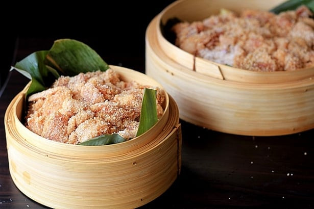 Thịt bò hấp và bột lúa mì