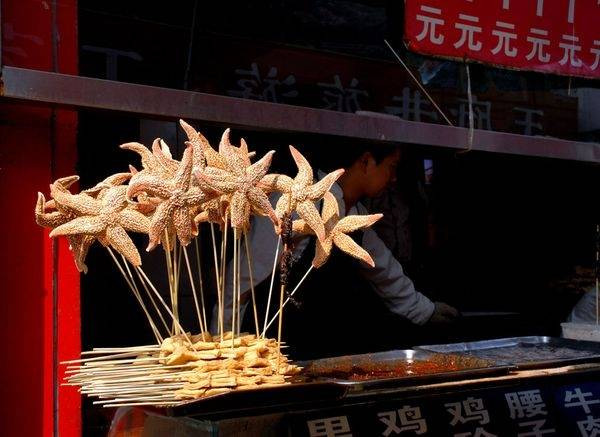 Xiên sao biển ở Trung Quốc